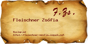 Fleischner Zsófia névjegykártya