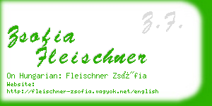 zsofia fleischner business card